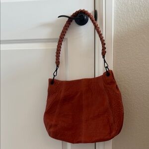 Daniella Lehavi Braided-Handle  Shoulder Bag Burnt Orange
